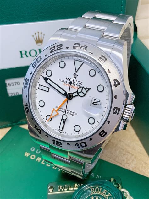 rolex explorer ii white dial|rolex explorer 2 42 mm.